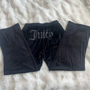 Juicy Couture Black Track Pants (Sleepwear) – Size Medium